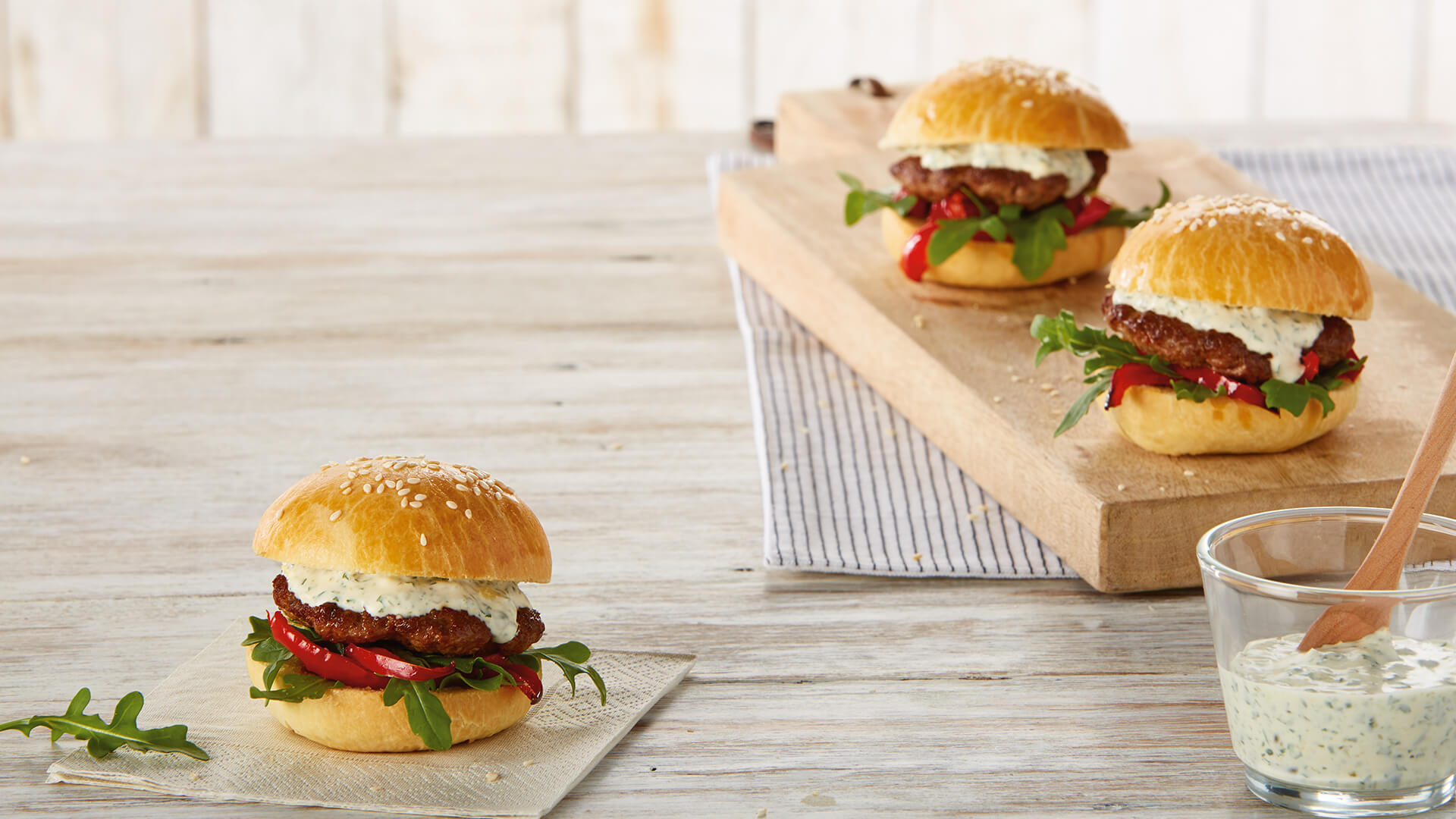 sour cream rolls with smoked paprika beef patties &amp; sour cream sauce ...
