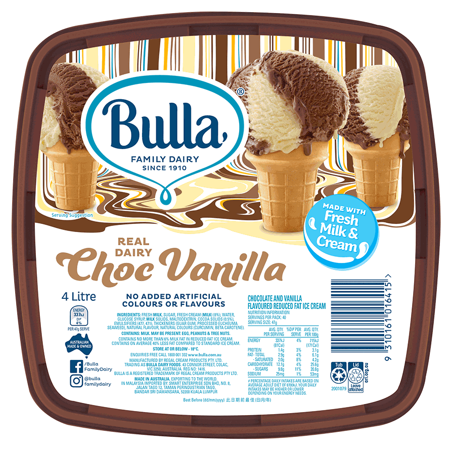 Bulla Creamy Classics Ice Cream Vanilla 2L Bulla Foodservice nhe-group-ice-cream-maker