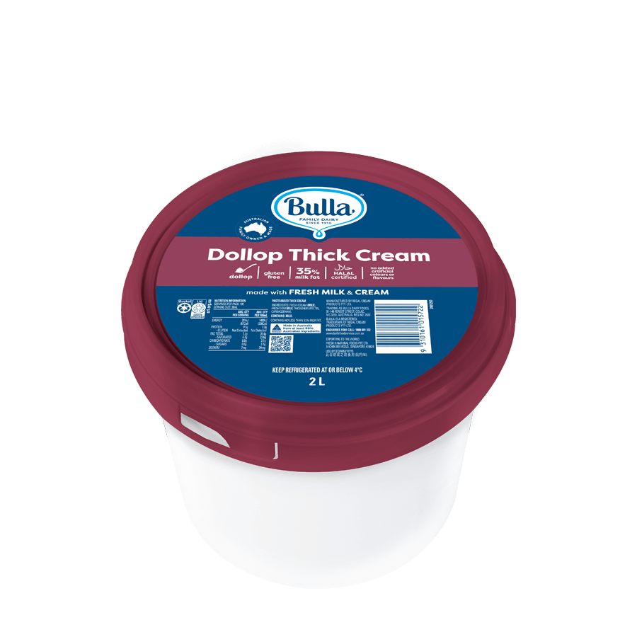 Bulla Country Style Dollop Extra Thick Cream 2L
