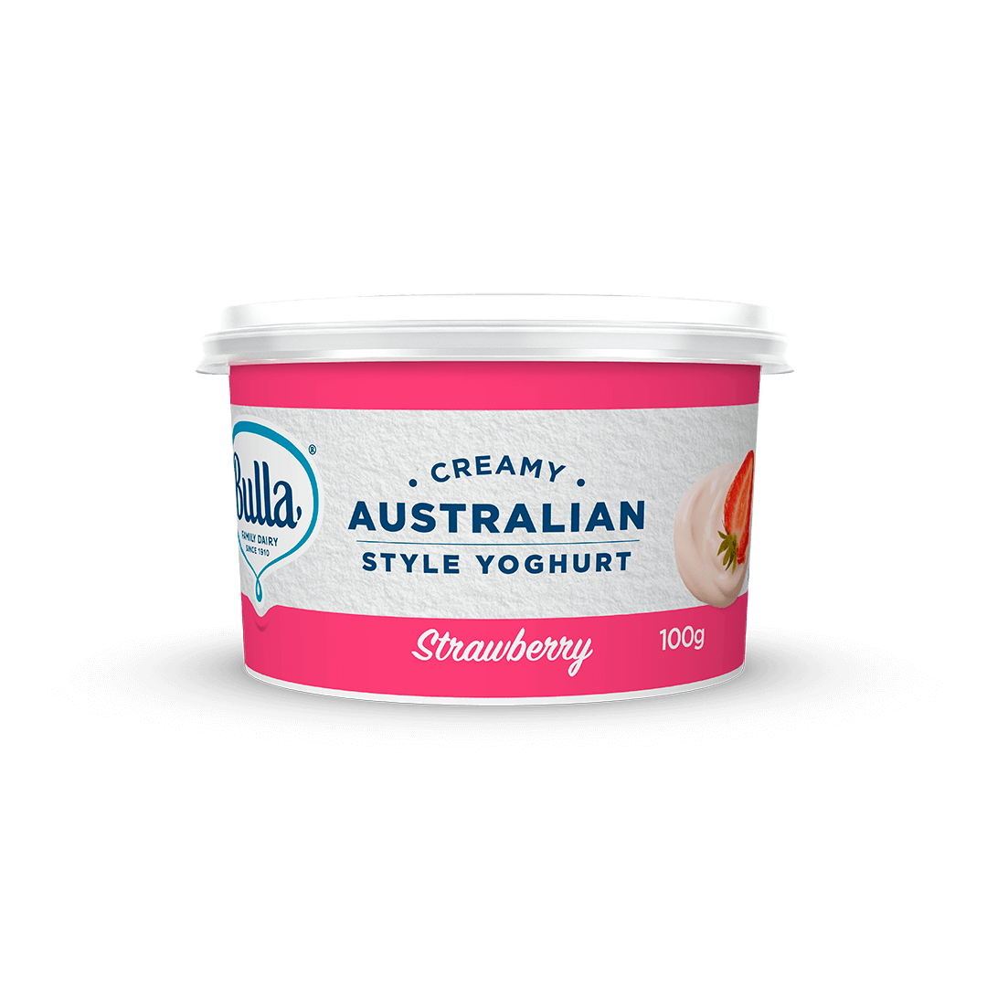 Bulla Australian Style Yoghurt Strawberry 100g