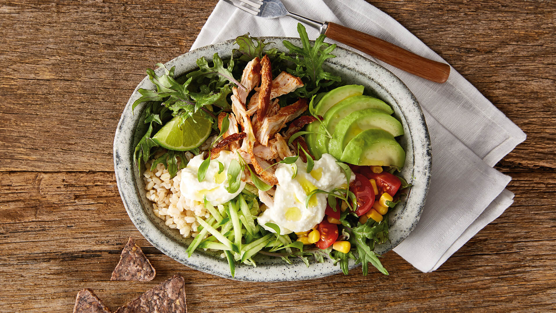 chipotle chicken salad bowl Bulla Foodservice