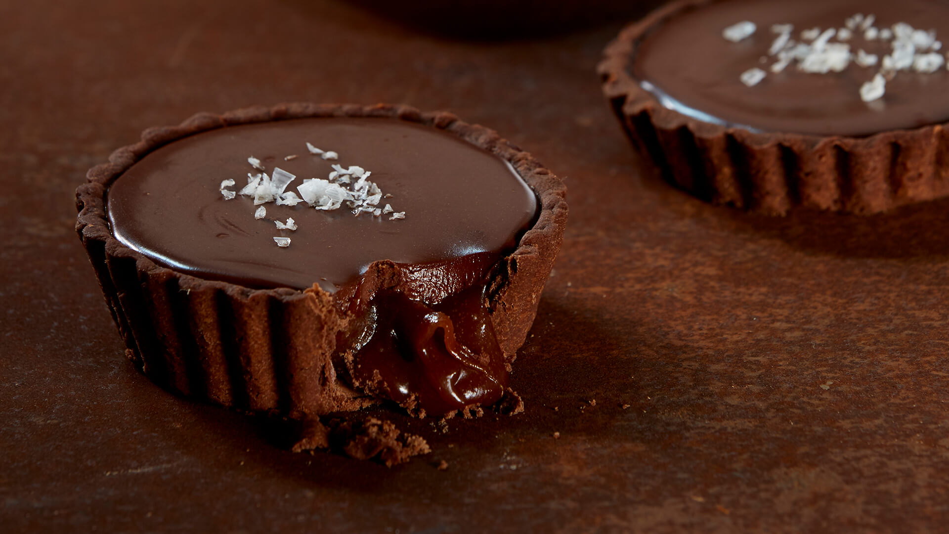 chocolate caramel tarts | Bulla Foodservice