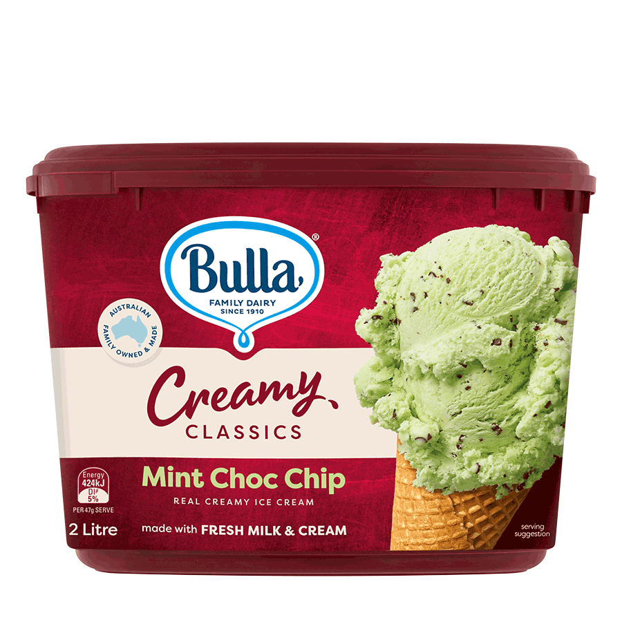 Bulla Creamy Classics Ice Cream Mint Choc 2L