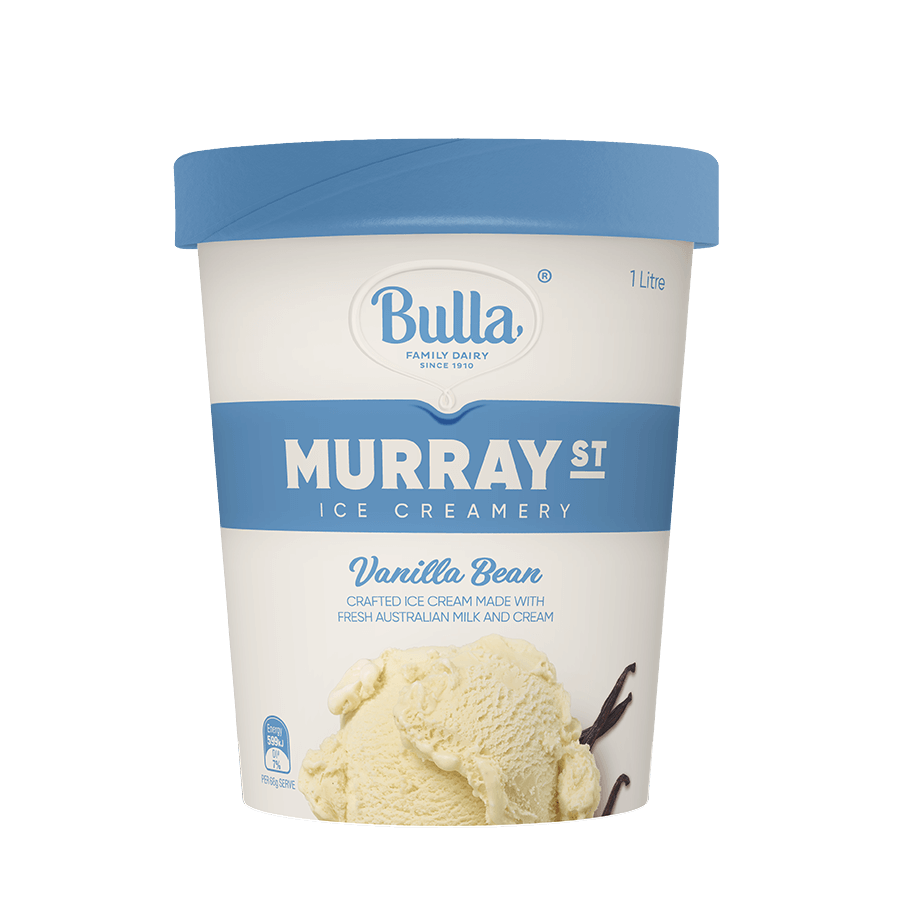 Bulla Murray Street Ice Creamery Vanilla Bean 1L